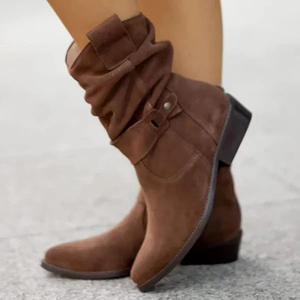 Women's distinguished boots - Dark Brown
