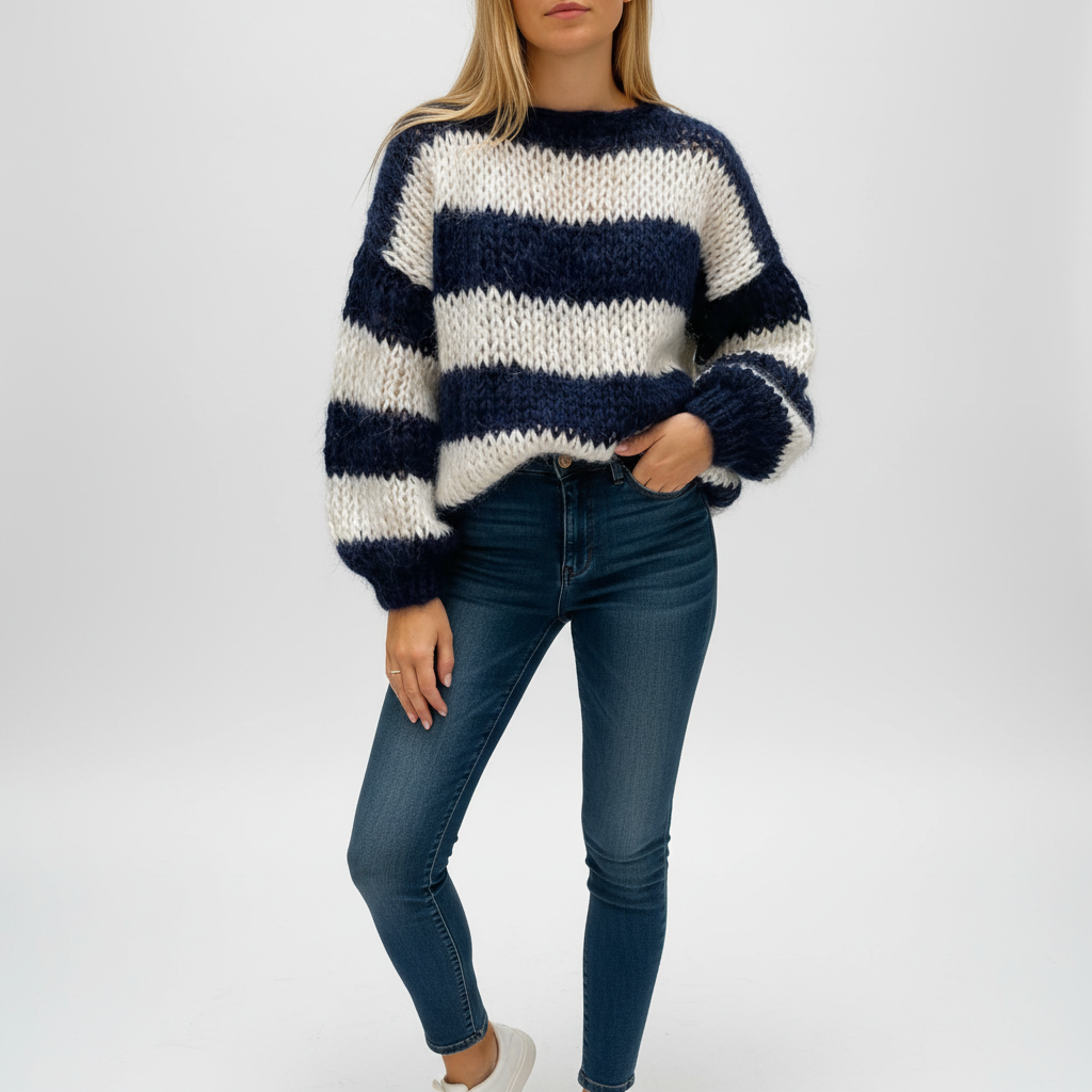 Women's Oversized Striped Sweater