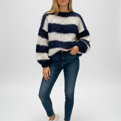 Women's Oversized Striped Sweater