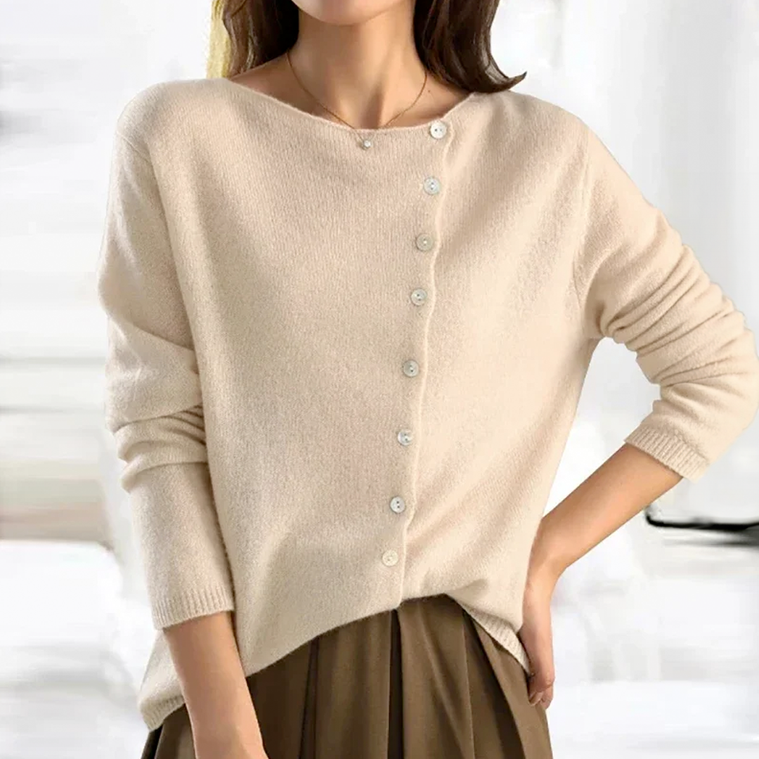 Women's Fine Knit Sweater – Beige