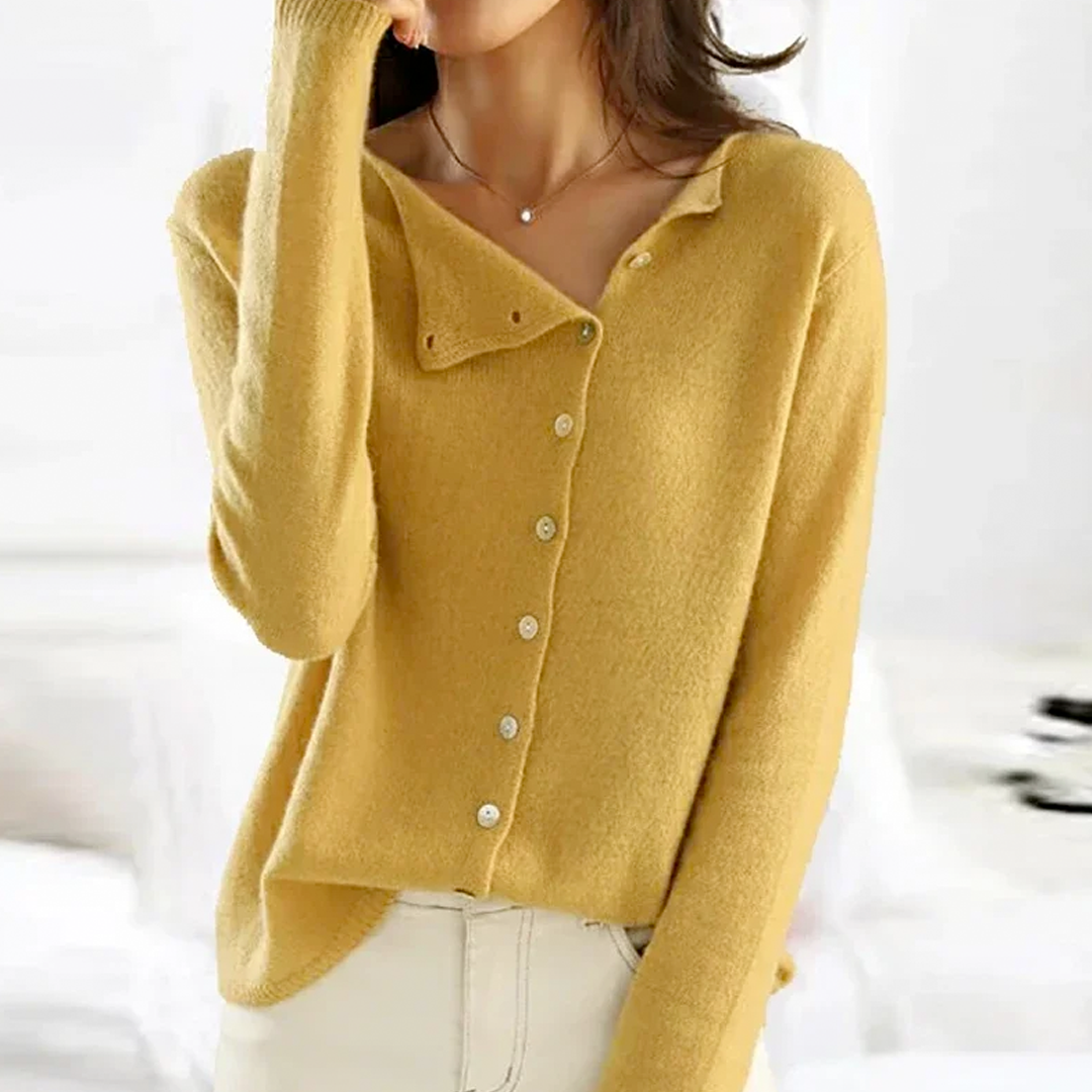 Women's Fine Knit Sweater – Yellow