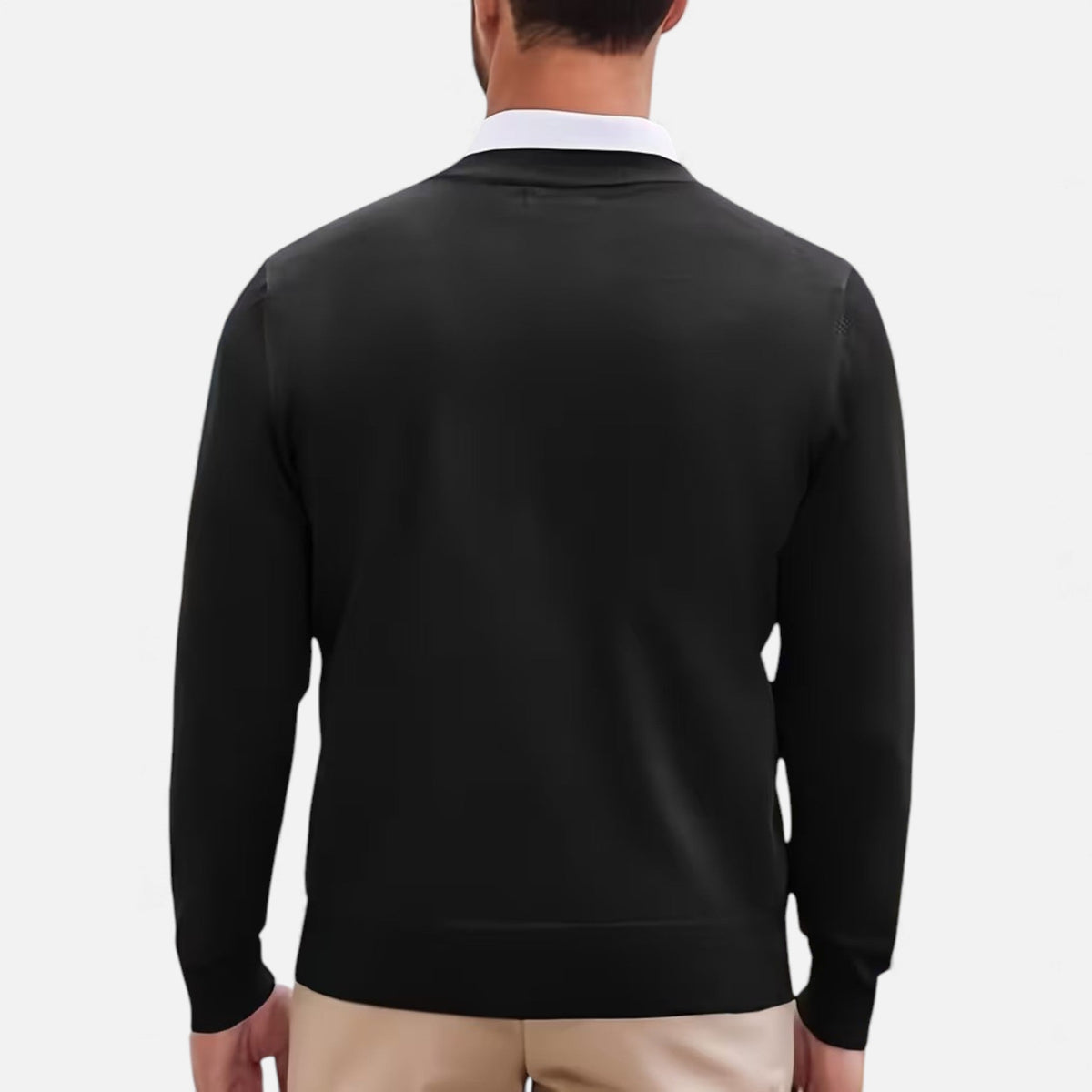 Men's V-Neck Longline Cardigan