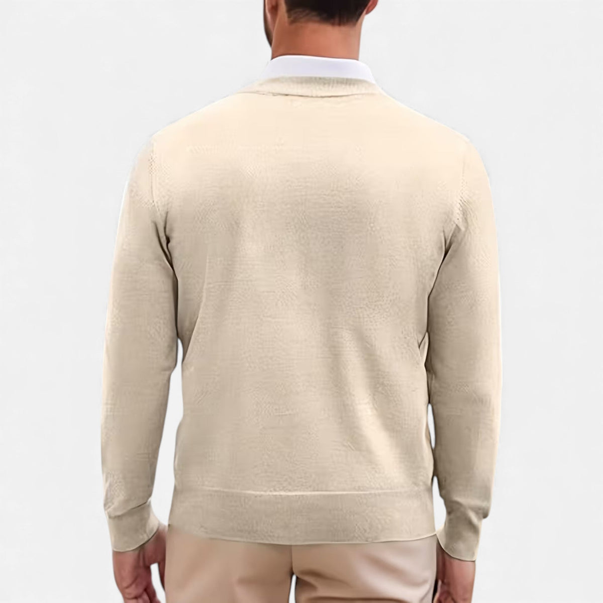 Men's V-Neck Longline Cardigan