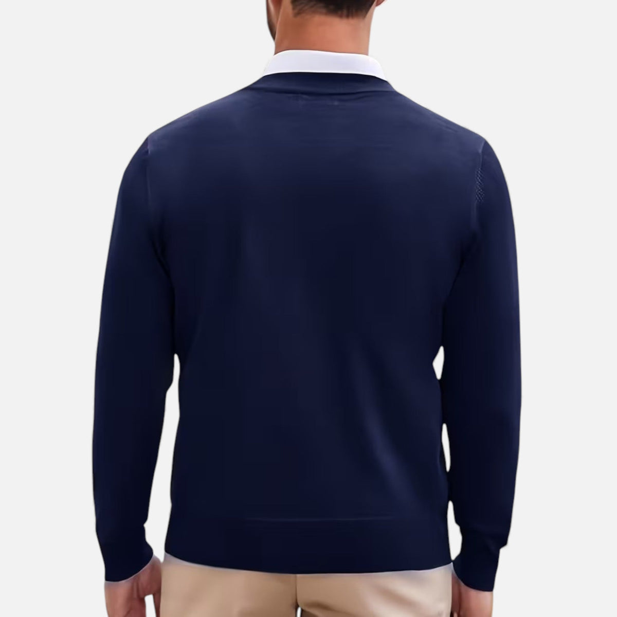 Men's V-Neck Longline Cardigan
