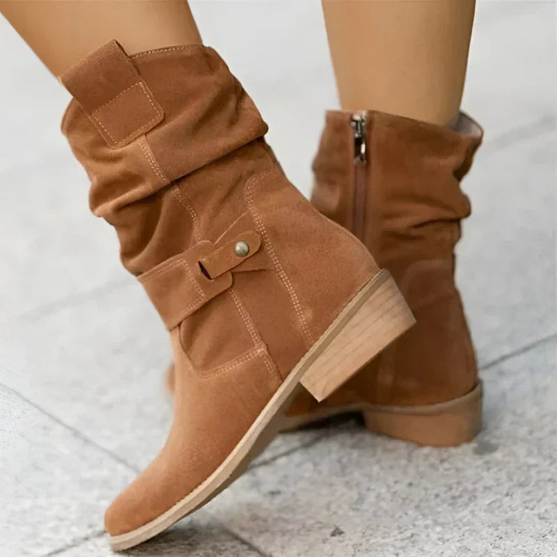 Women's distinguished boots - Brown