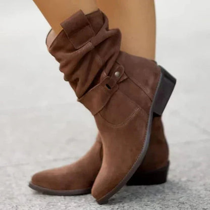 Women's distinguished boots - Dark Brown