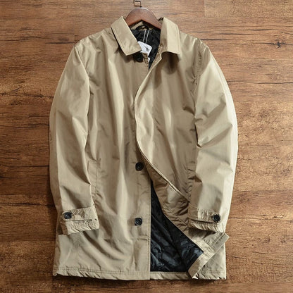Quilted oversized coat - Beige