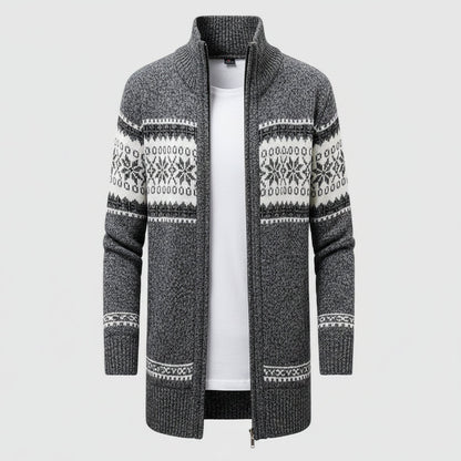 Oversized signature cardigan - Gray