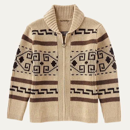 Oversized signature cardigan - Khaki
