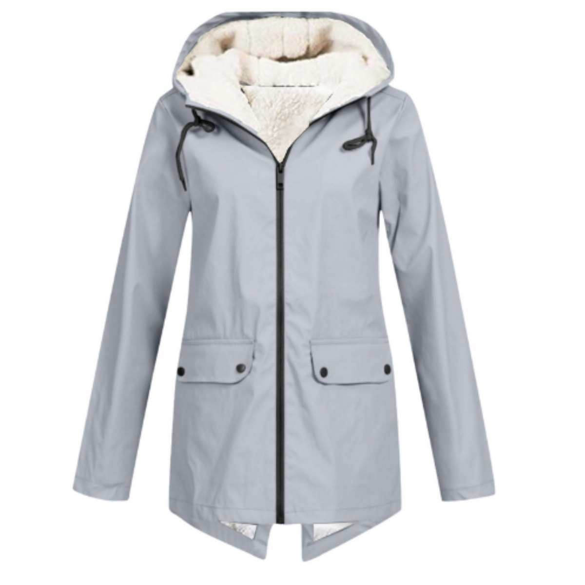 Hooded oversized timeless coat - Gray