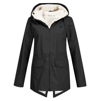 Hooded oversized timeless coat - Black