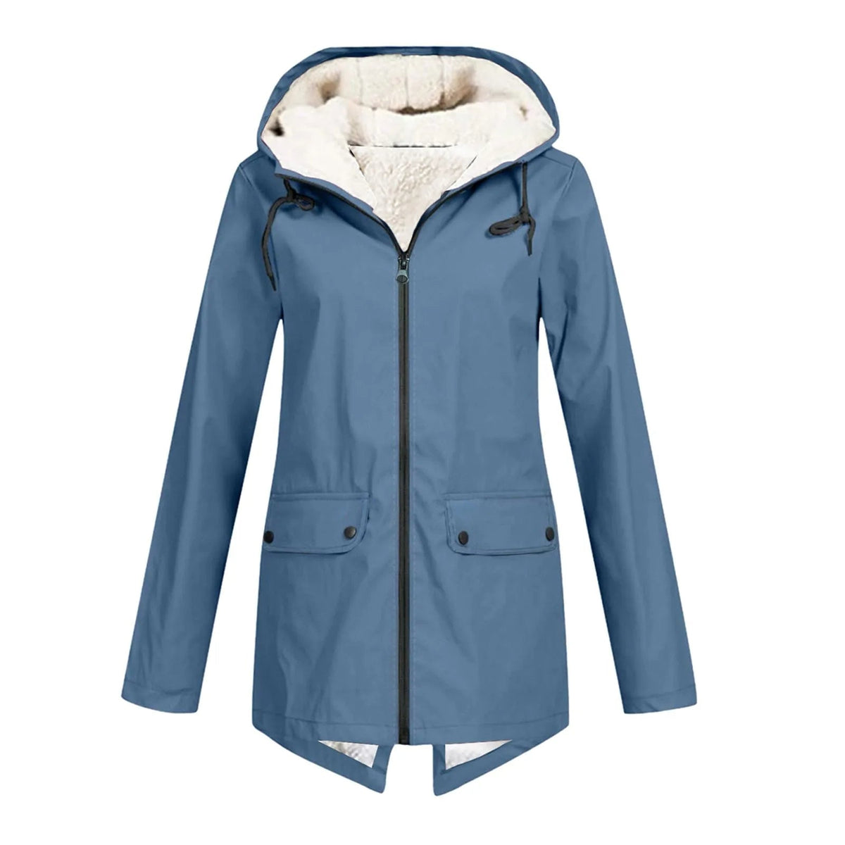 Hooded oversized timeless coat - Blue