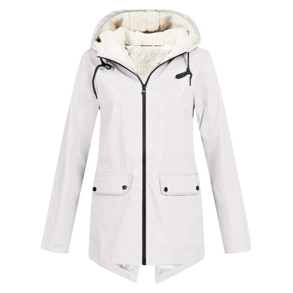 Hooded oversized timeless coat - White