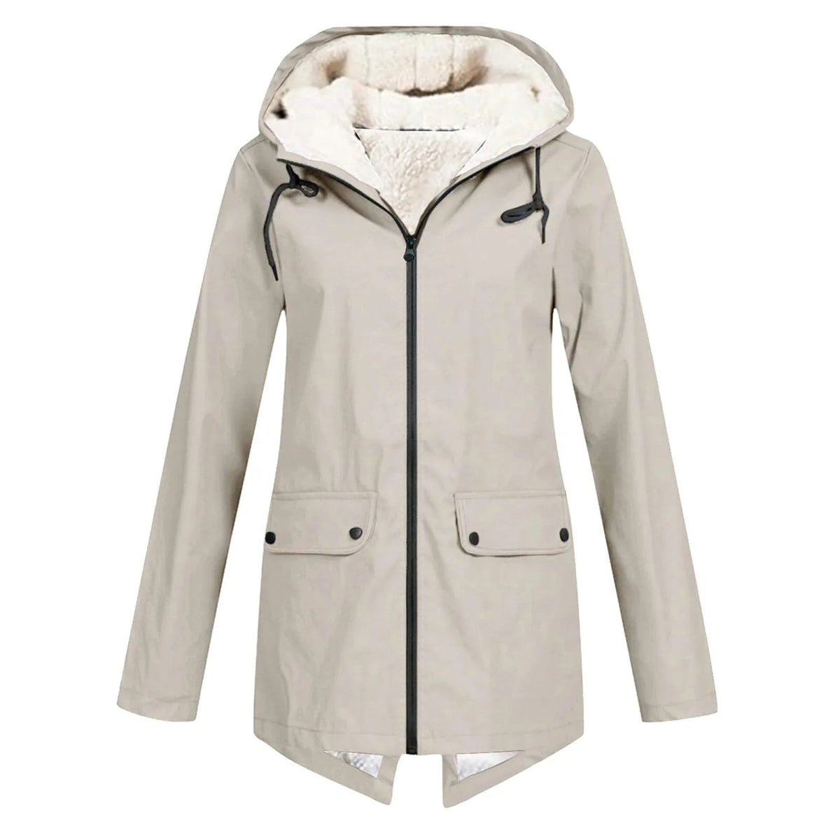 Hooded oversized timeless coat - Beige
