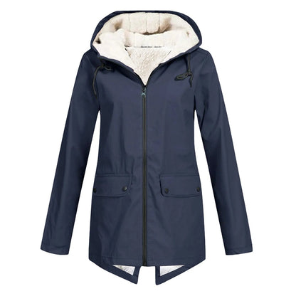 Hooded oversized timeless coat - Navy Blue