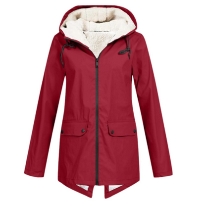 Hooded oversized timeless coat - Red