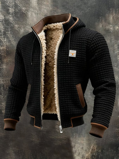 Quilted padded coat - Black