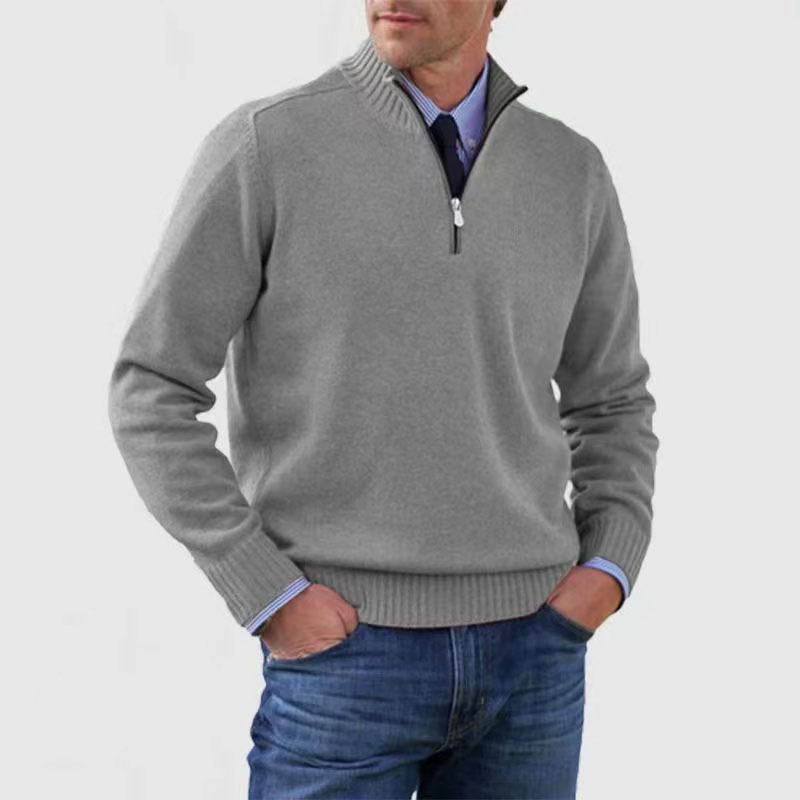 Men's Oversized Longline Cardigan – Gray