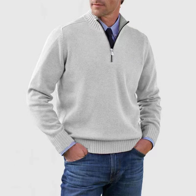 Men's Oversized Longline Cardigan – White