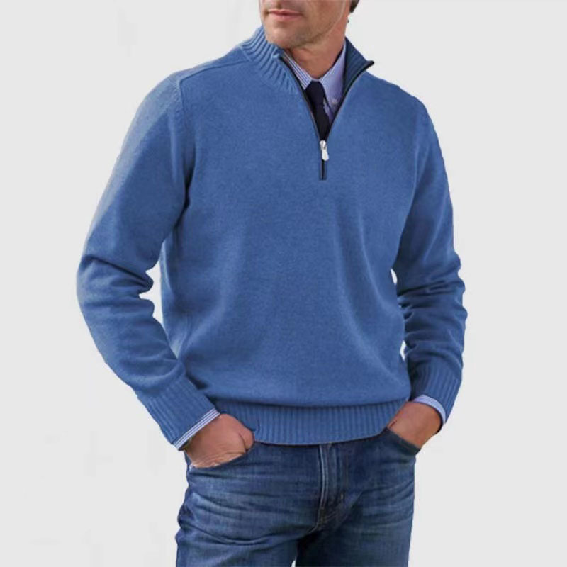 Men's Oversized Longline Cardigan – Blue