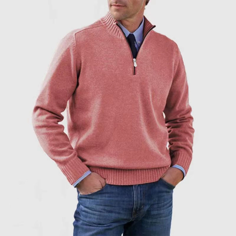 Men's Oversized Longline Cardigan – Pink