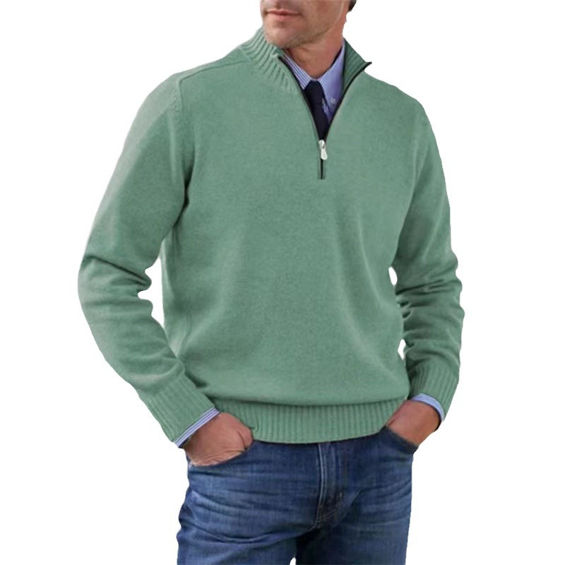 Men's Oversized Longline Cardigan – Green
