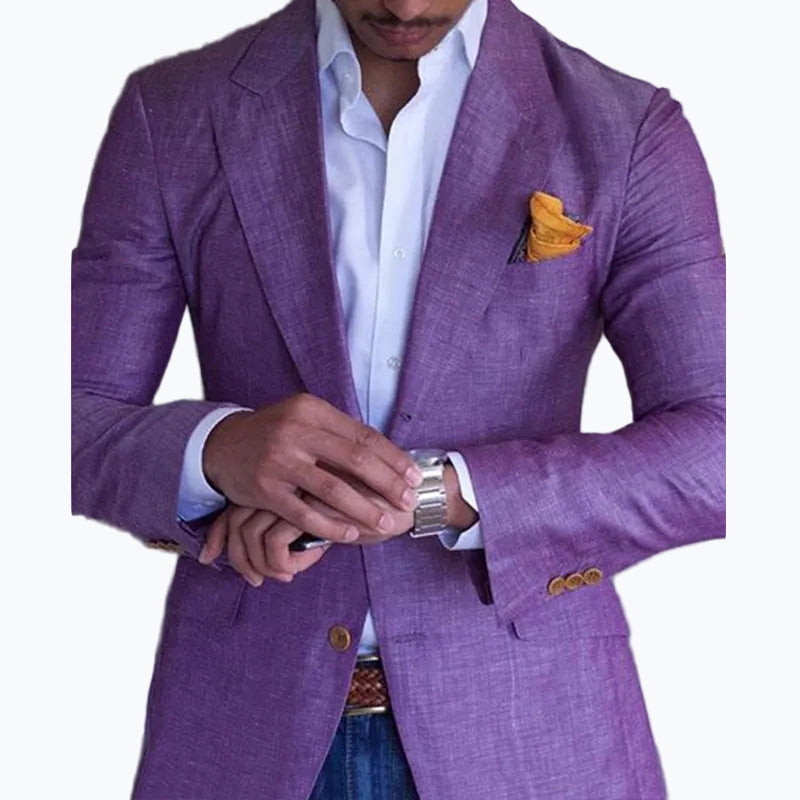 Business woven blazer - Purple