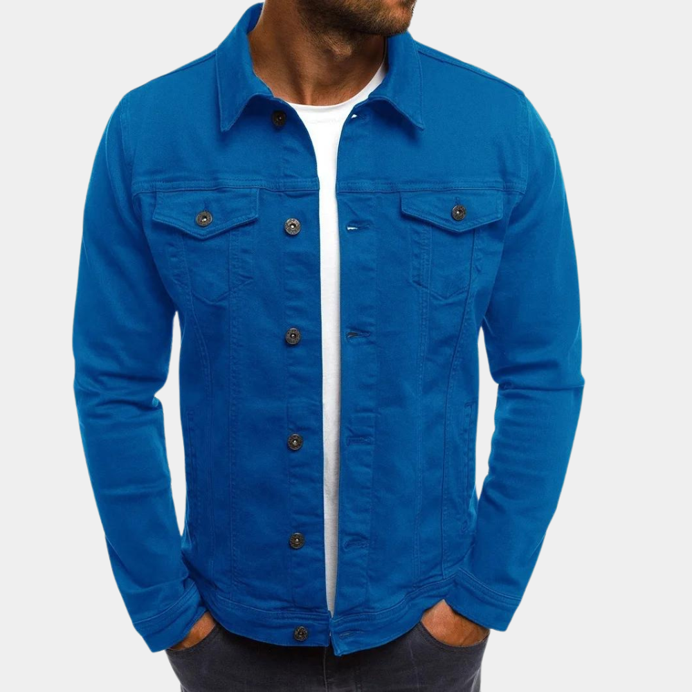 Men's Denim Trucker Jacket – Blue