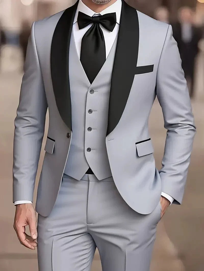 Poised chic contemporary suit - Gray