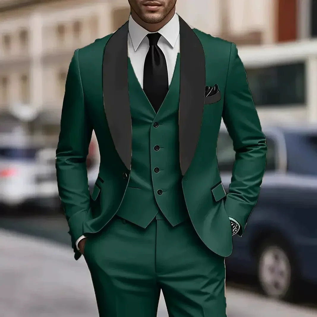 Poised chic contemporary suit - Military Green