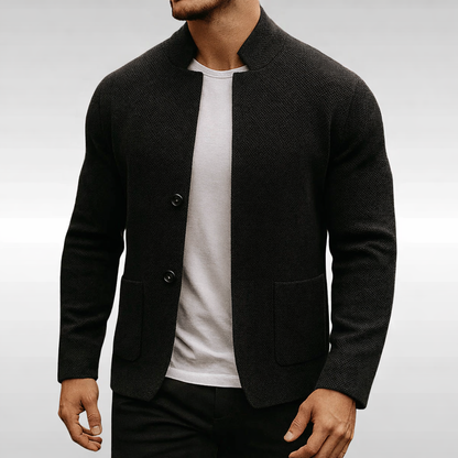 Tailored refined modern sweater - Black