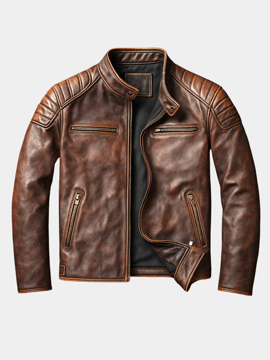 Men's Sleek Zip-Up Coat