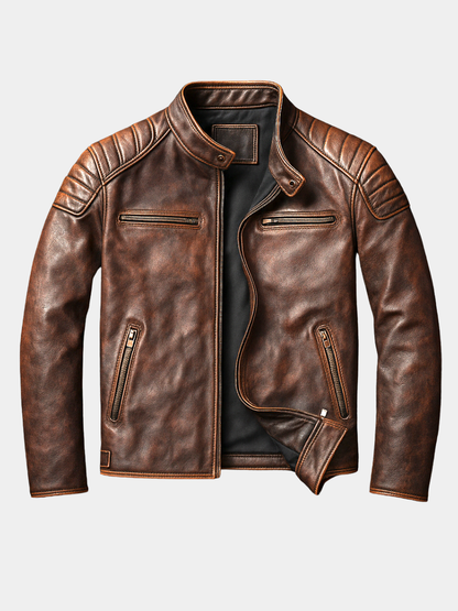 Men's Sleek Zip-Up Coat