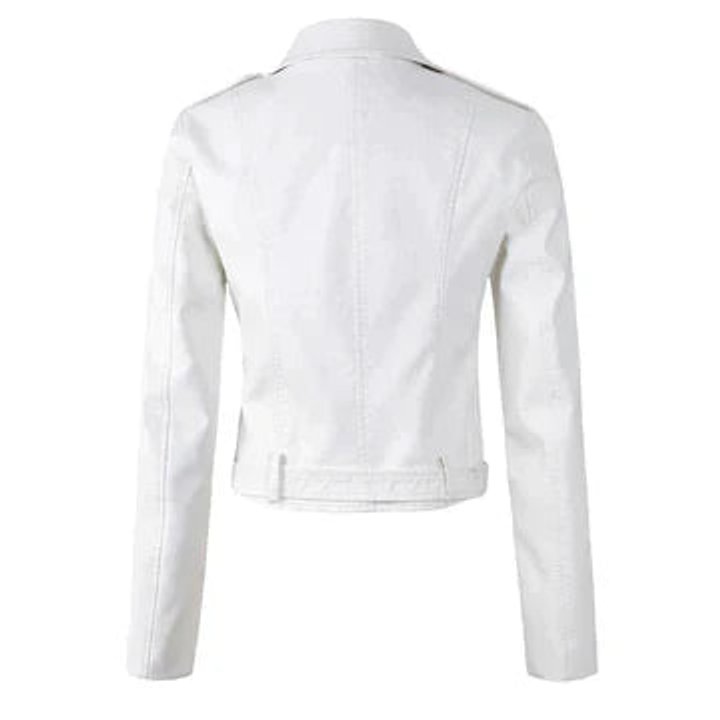 Women's Cropped Moto Jacket