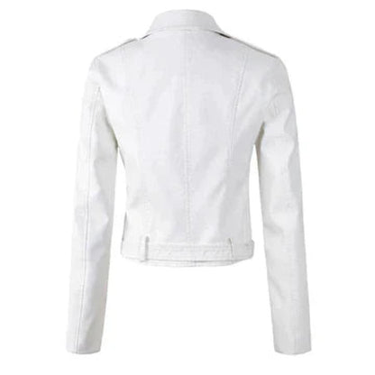 Women's Cropped Moto Jacket