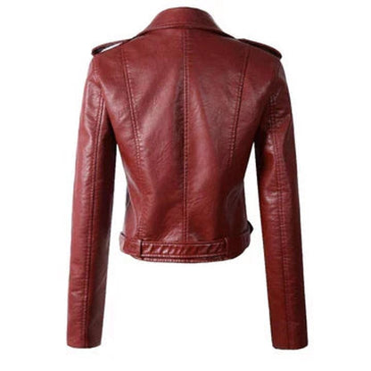Women's Cropped Moto Jacket