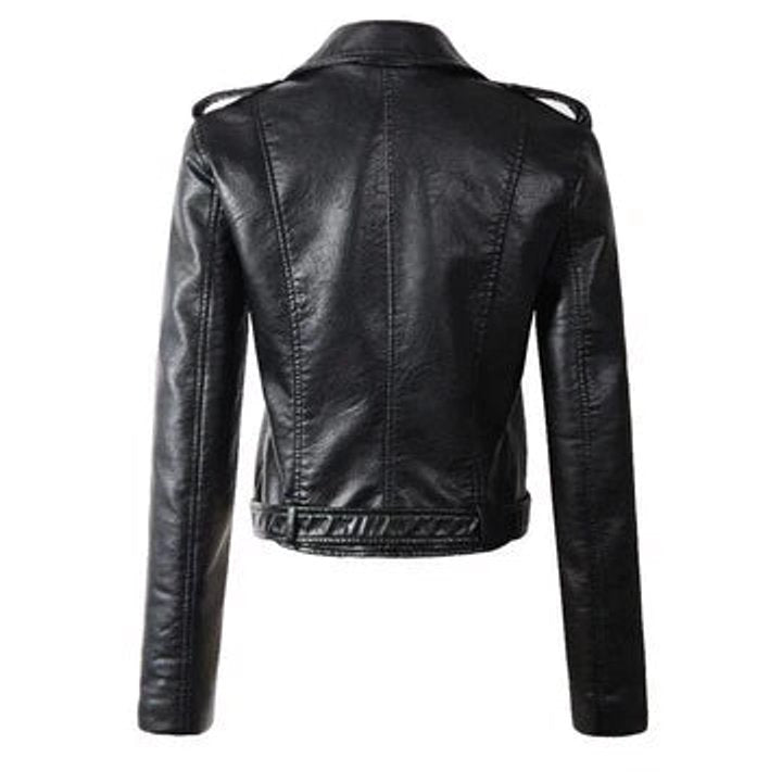 Women's Cropped Moto Jacket