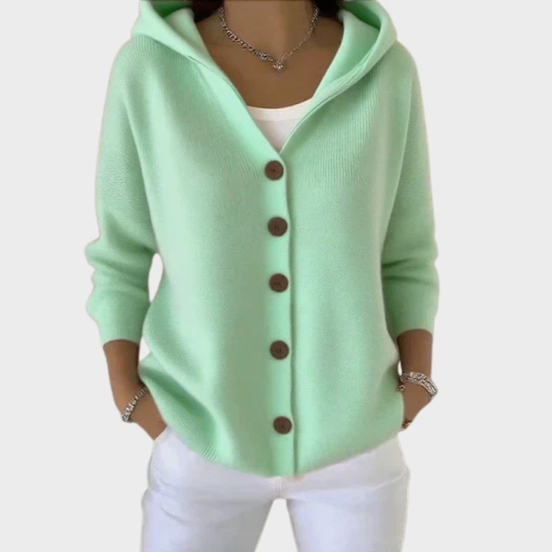Women's Hooded Knit Cardigan