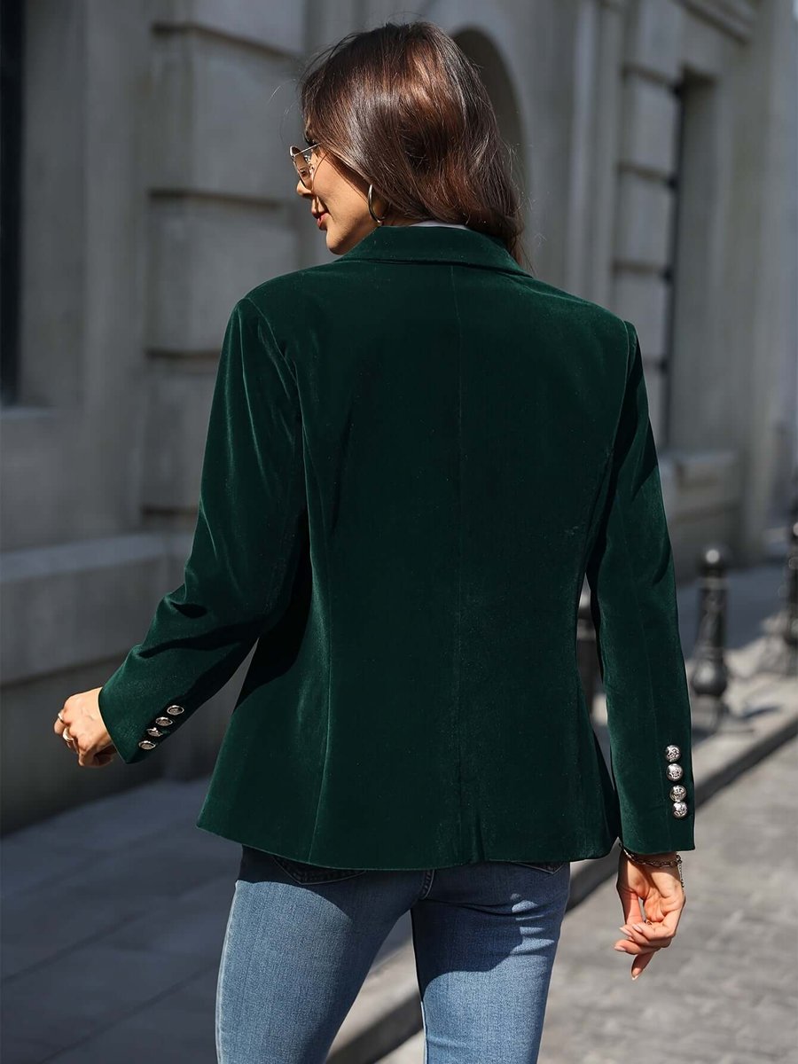 Women's Velvet Blazer Vest